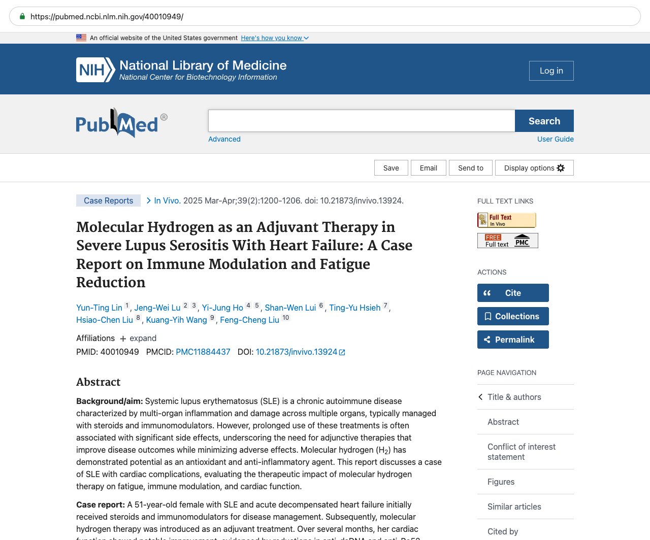 Screenshot — PubMed 40010949